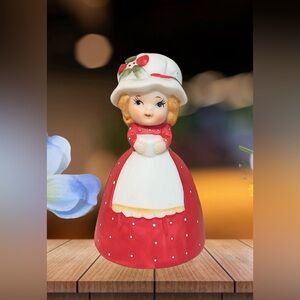 Vintage Treasure Masters "Polly Poinsettia" Christmas bell from the 1970s